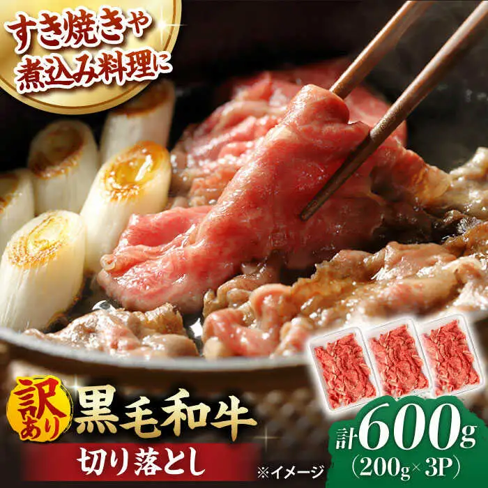 【訳あり】 切り落とし 600g 長崎和牛 黒毛和牛  【夢ファームシュシュ】 [WF07] 肉 牛肉 しゃぶしゃぶ すき焼き 訳アリ ワケあり