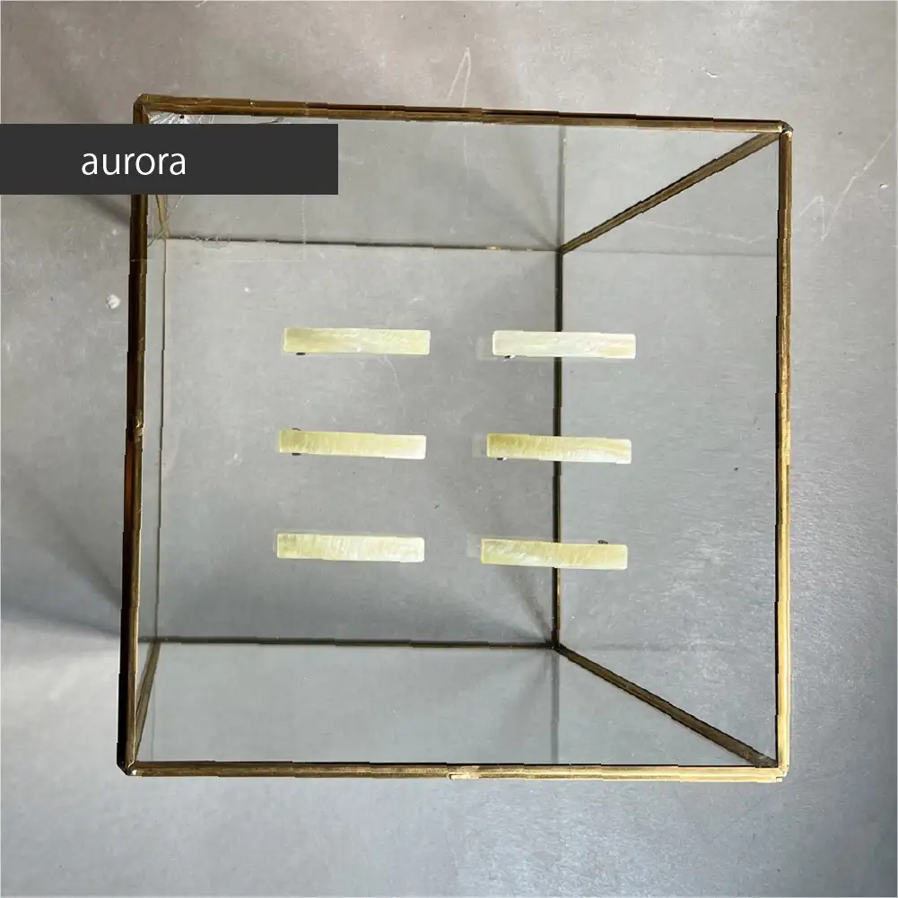 アクリル製ショートバレッタ aurora（オーロラ） eME　barretta 2 short 髪留め ヘアクリップ ヘアアクセサリー こだわりの逸品 地域特産品 ギフト 自分用 人気 おすすめ