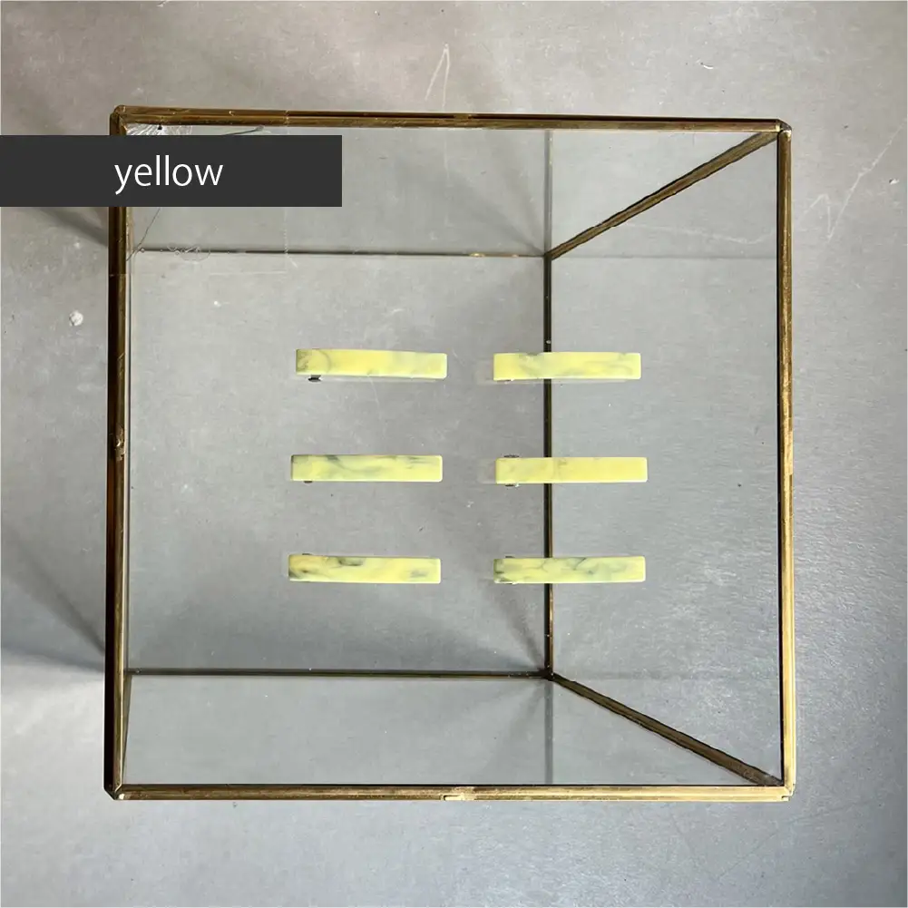 アクリル製ショートバレッタ yellow（イエロー） eME　barretta 2 short 髪留め ヘアクリップ ヘアアクセサリー こだわりの逸品 地域特産品 ギフト 自分用 人気 おすすめ