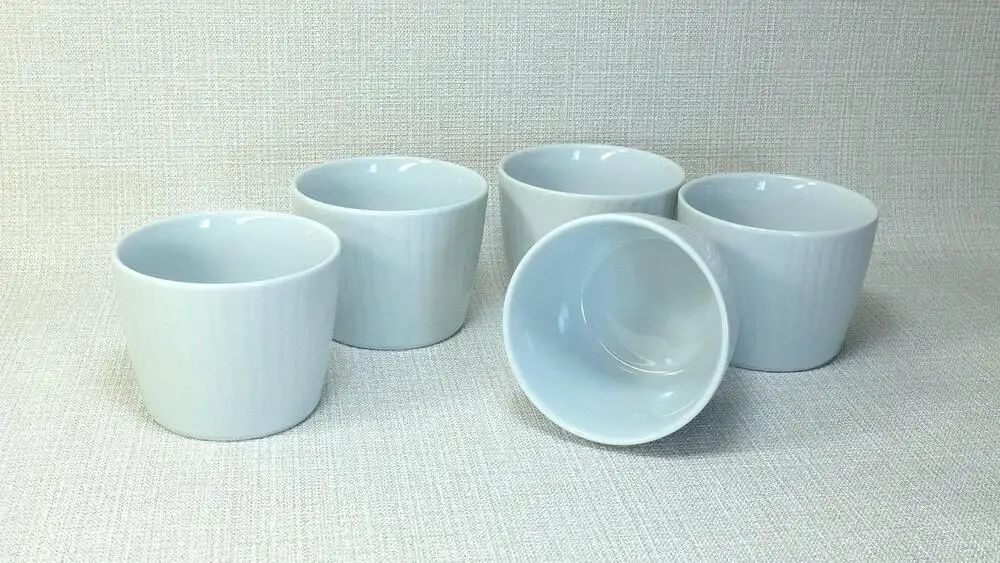 【波佐見焼】225mlのカップ5個組  花ふわり白 【西海陶器】 5 30592｜波佐見焼 陶器