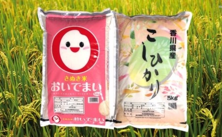 香川県綾川町産コシヒカリ・おいでまい食べ比べセット 