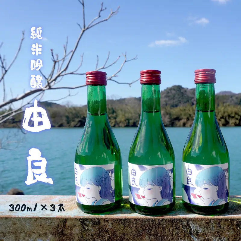 純米吟醸 由良 300ml×3本 ： 日本酒 辛口 地酒