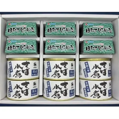 帆立のほぐし身マヨネーズ風調味料和えほたてしらゆき6缶と寒鯖水煮6缶詰め合わせ_惣菜・加工品 魚 缶詰・瓶詰 _【1388776】