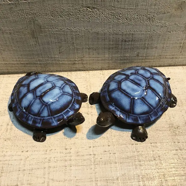 龍善ブルー 夫婦亀    