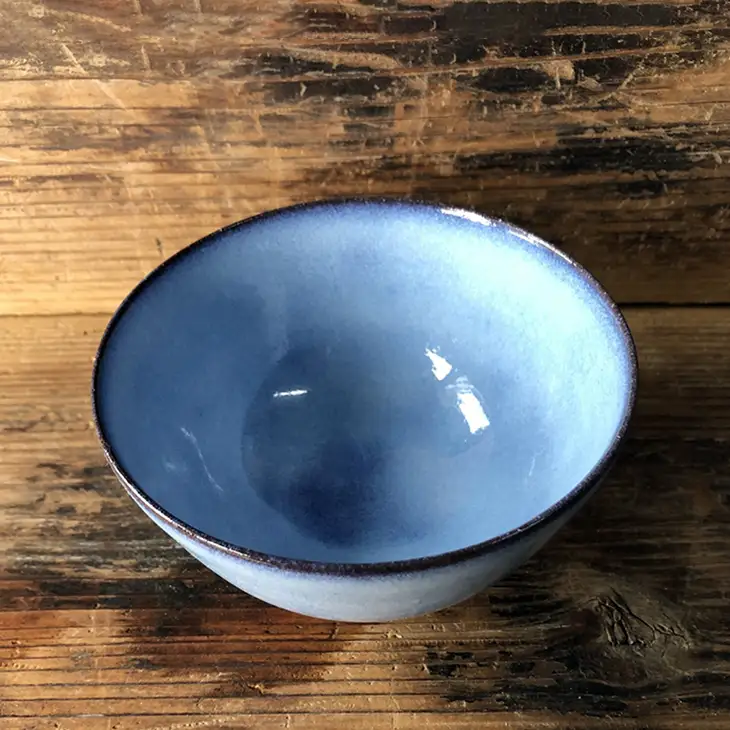 龍善ブルー ご飯茶碗 小サイズ 茶碗