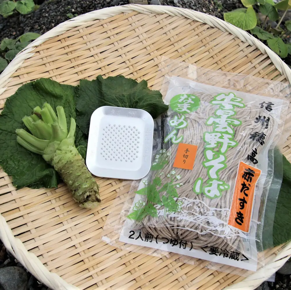 藤屋わさび農園　生わさびとそばセット