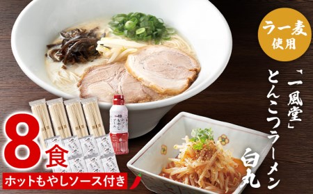 豚骨ラーメン 一風堂 8食 ソース付き ラーメン
