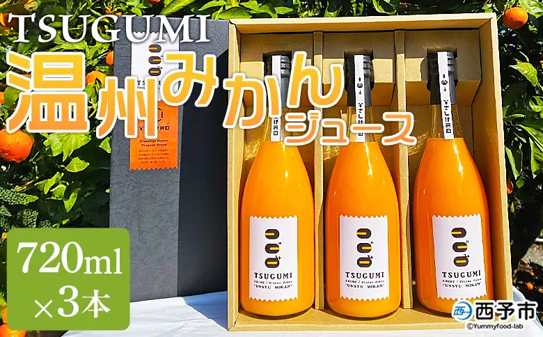 ＜TSUGUMI 温州みかんジュース 720ml×2本＞『1か月以内に順次出荷予定』柑橘 みかん ミカン オレンジ 新鮮 ジュース ソフトドリンク 飲んで応援 のし対応可 お祝い 内祝い ギフト 贈答 贈り物 プレゼント 特産品 愛媛県 西予市【常温】MHS0018