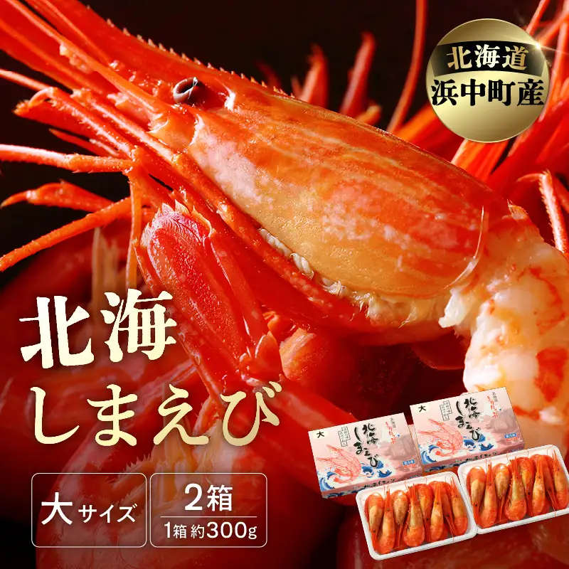 北海しまえび(大) 300g×2箱 えび_H0001-1231