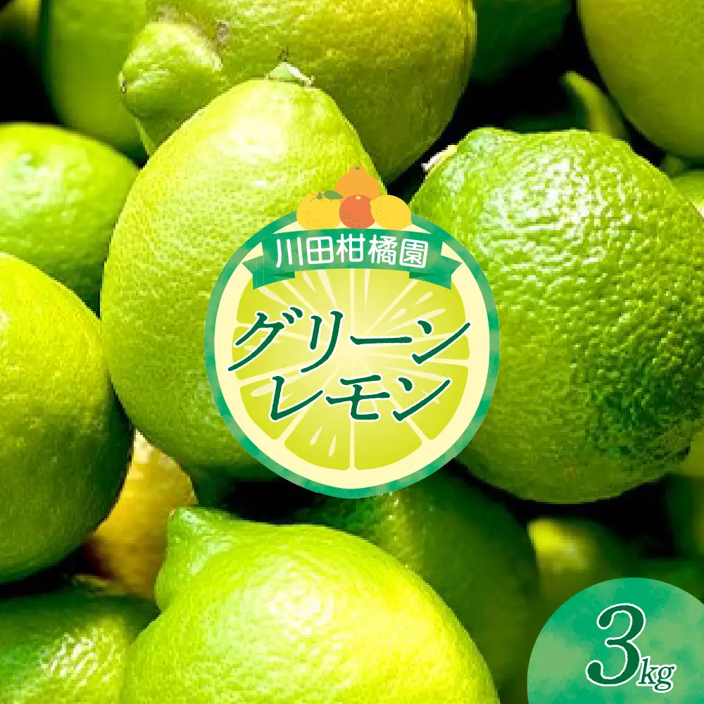 先行受付 2026年11月上旬～発送 広島県産 グリーンレモン3kg