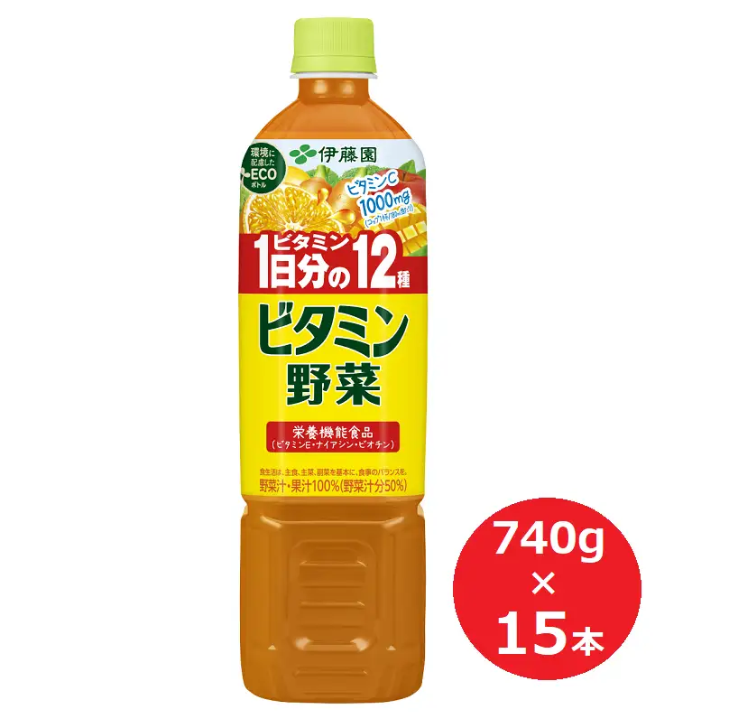 伊藤園　ビタミン野菜「740ｇ×15本」