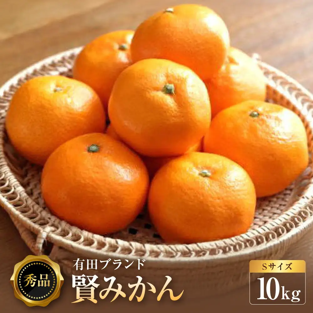 ［秀品]有田のブランド「賢みかん」10kg(Sサイズ)［2026年11月中旬頃より順次発送］