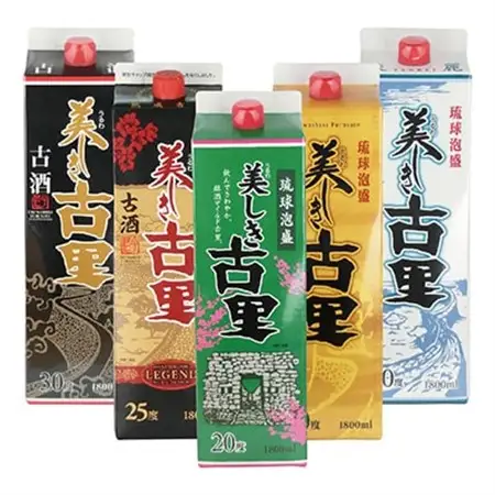 【今帰仁酒造・琉球泡盛】美しき古里 1800ml×5本 紙パック飲み比べセット【1356823】