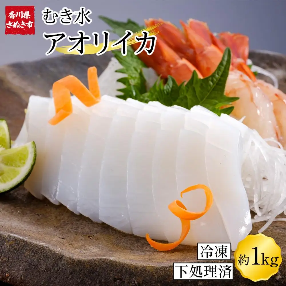 アオリイカ 約1kg 下処理済 冷凍 小分け イカ