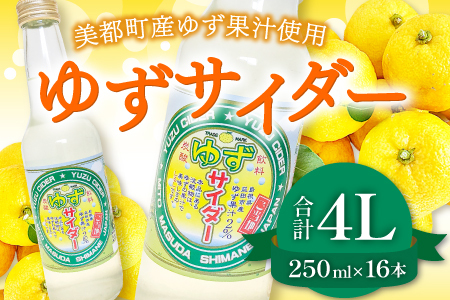 A-896 ゆずサイダー　16本入り