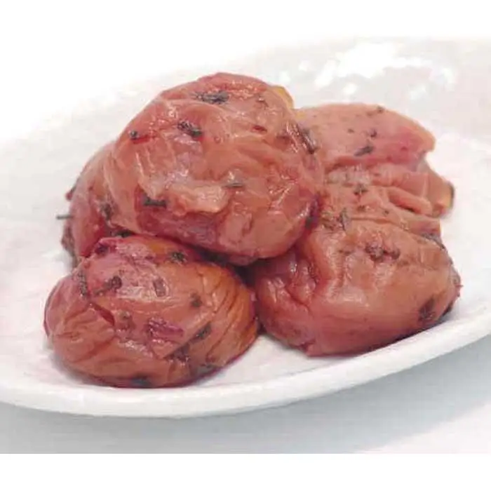 しそかつお梅干し　つぶれ梅（はちみつ入り）［ご家庭用］５００ｇ《紀州南高梅》