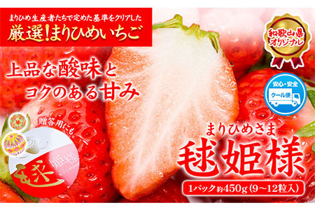 いちご 毬姫様 イチゴ まりひめさま 約450g みはらファーム