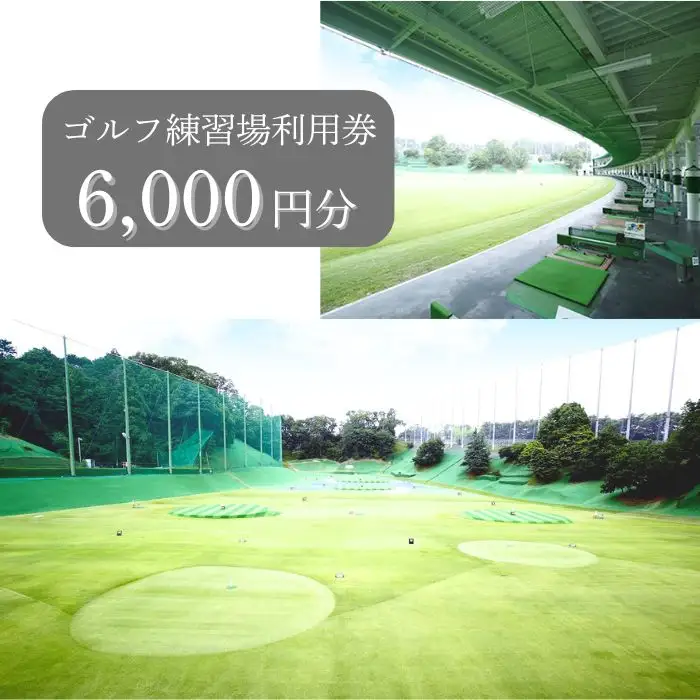 ゴルフ練習場利用券【6,000円分】佐保ゴルフ倶楽部 打ちっ放し H-74