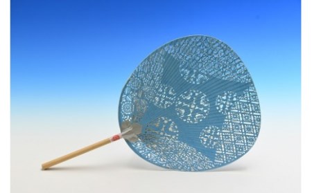 うちわ 池田含香堂 奈良団扇（小町-KAZE-）青 団扇 雑貨 伝統工芸品 うちわ 団扇 雑貨 団扇 うちわ 雑貨 プレゼント うちわ 贈答品 うちわ お礼の品   D-04