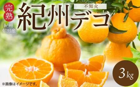 【2027年先行予約】デコポン 紀州デコ 3kg 完熟 濃厚 国産 紀州 有田 不知火 柑橘 果物 果実 フルーツ 柑橘の王様 まろやか 甘い ジューシー コク プリプリ 果肉 お取り寄せ 和歌山県 湯浅町 送料無料_G7360