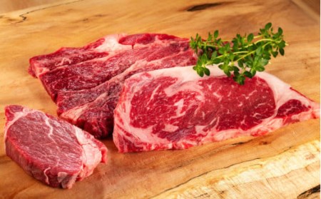 山形村短角牛３種のステーキと焼肉セット｜焼肉 牛肉