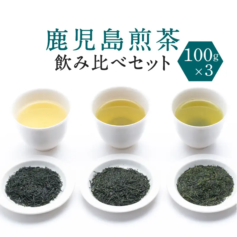 鹿児島煎茶 産地・合組 飲み比べ セット 100g×3袋 K112-001