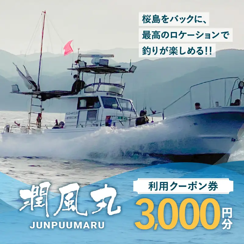 潤風丸利用クーポン券（3,000円分） K153-FT001