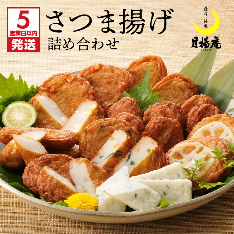 【 5営業日以内に発送 】 月揚庵 さつま揚げ 詰合せ K003-001 スピード配送 最短 すぐ届く お急ぎ