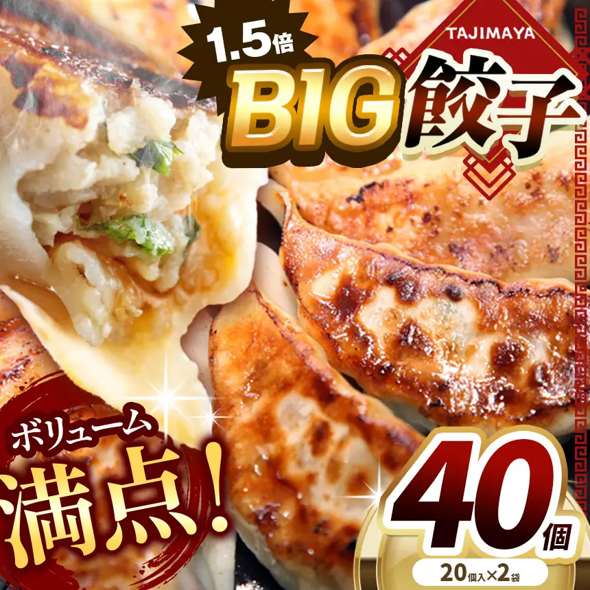 たじまや オリジナル ビッグ 餃子 40個  