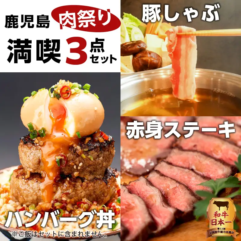 鹿児島肉祭り満喫セット K008-005 肉 豚肉 牛肉 惣菜 総菜 冷凍 ハンバーグ