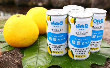綾の日向夏ドリンク「綾夏ちゃん果汁30％」【缶24本入】_0004-028