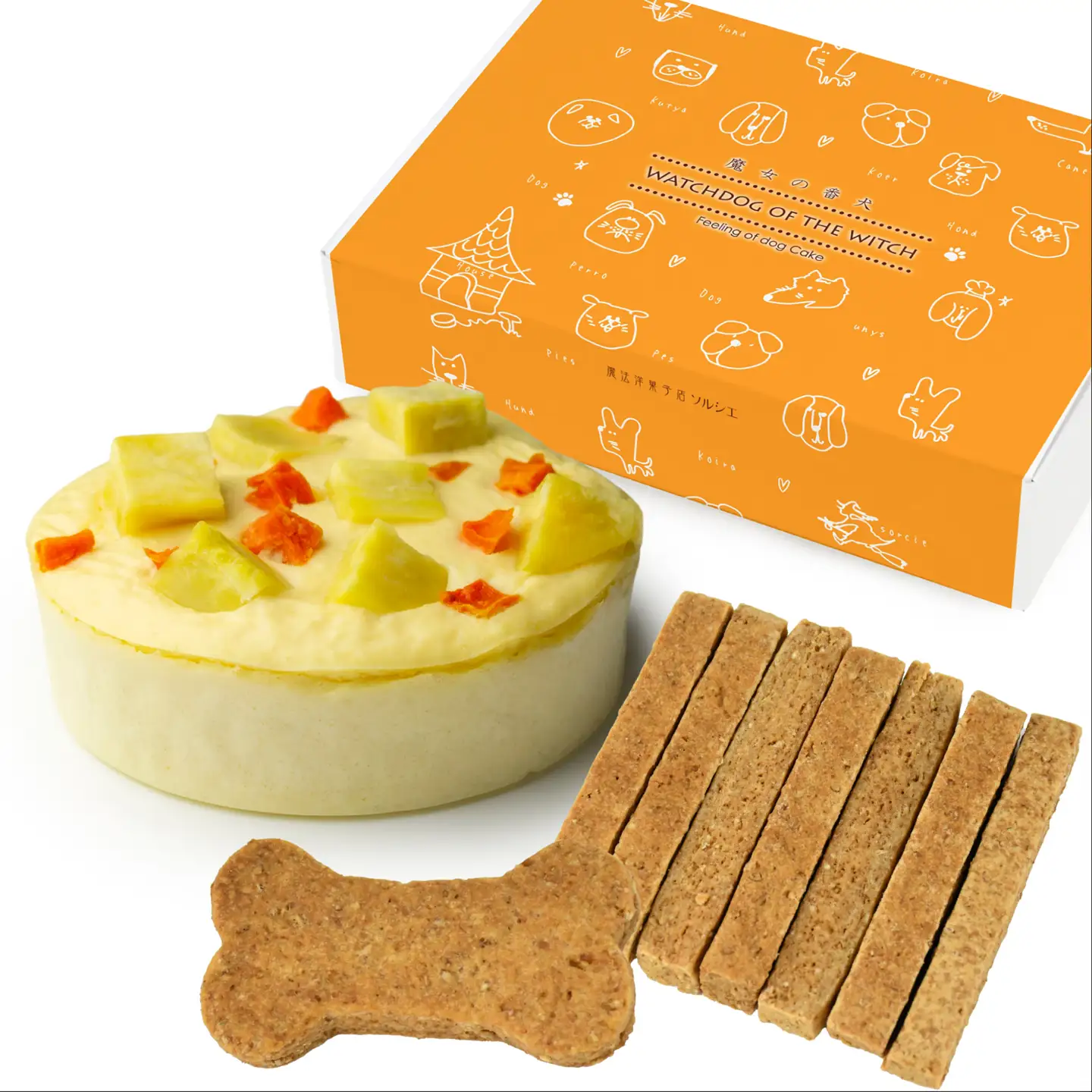【着日指定可】小型犬～中型犬用 ベイクドチーズケーキ 3号（180g） ペットおやつ 【IT0052】