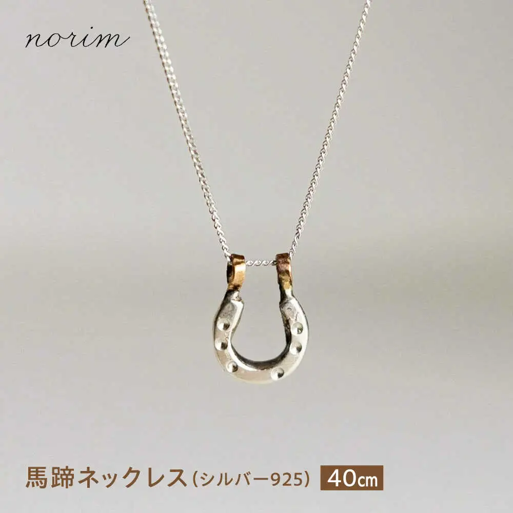 馬蹄ネックレス シルバー925 (40cm) BIBP001 アクセサリー ネックレス