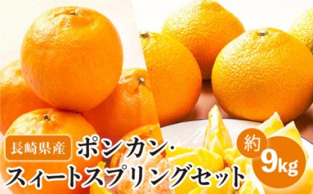 【数量限定】ポンカン&スィートスプリング 食べ比べセット 約9kg[OAF009]