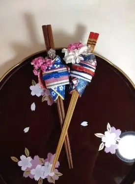 箸カバー　保多織生地一部使用　着物ドールリウム（R）