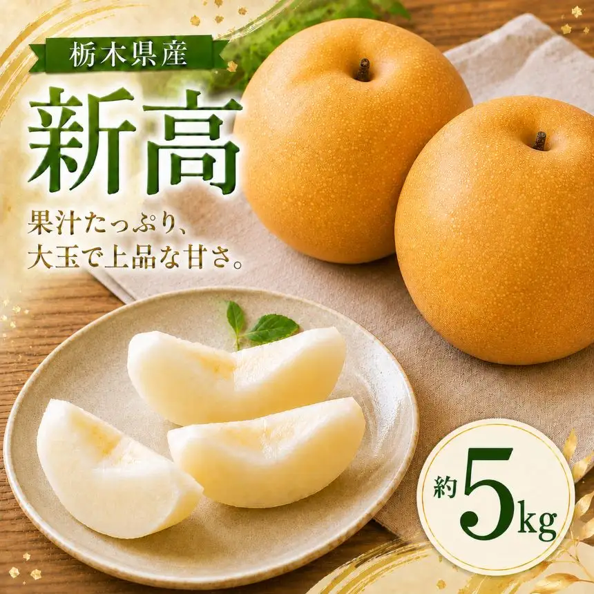 【2026年先行予約】 新高 5㎏ 真岡市産 梨 なし