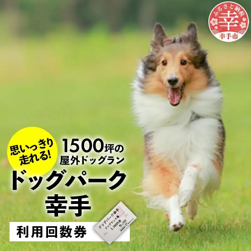 【ドッグパーク幸手】利用回数券 - チケット 回数券 利用回数券 ドッグラン 愛犬 犬 ドッグパーク幸手 ドッグランズウェル 埼玉県 幸手市