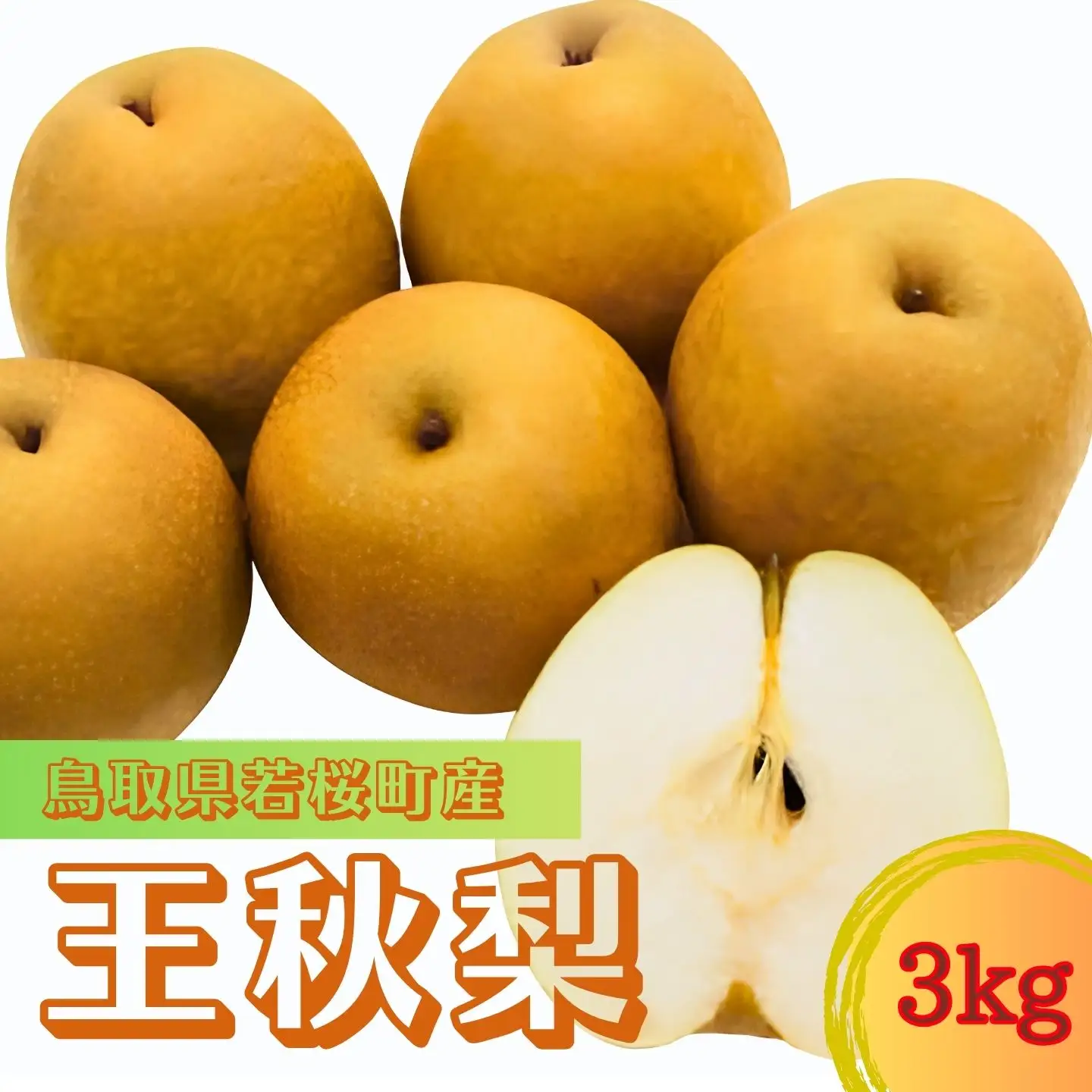 【産地直送】鳥取県若桜町産「王秋梨」３kg [18]