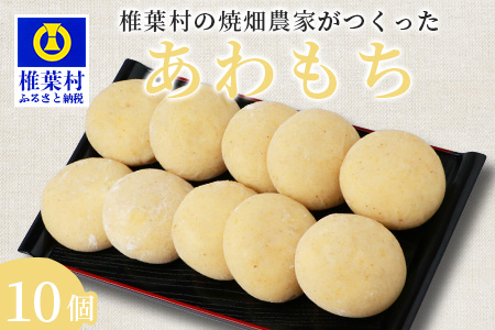 焼畑農家がつくった あわもち 10個【日本三大秘境の地「椎葉村」からお届け】あわ 粟 アワ 雑穀 YS-47
