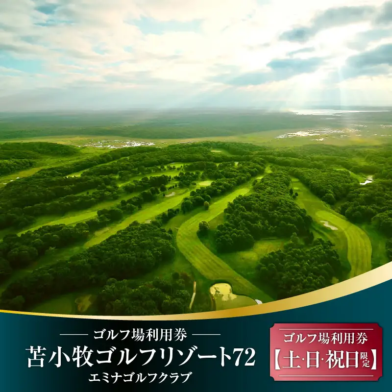 E08 【土日祝日限定】苫小牧ゴルフリゾート72 エミナゴルフクラブ ゴルフ場利用券（南コースキャディ付）　T042-FT09 体験 チケット