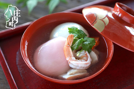 【R8.11月～3月まで順次発送】庄内町産 紅白もち 270g×3袋『特別栽培米 でわのもち』使用 先行受付 柔らかく よく伸びる 梅木もち屋 個包装 小さめ ヨーグルト農法 杵つき 丸もち 丸餅 餅 もち 紅白 お祝い【入金期限：2027年2月20日】