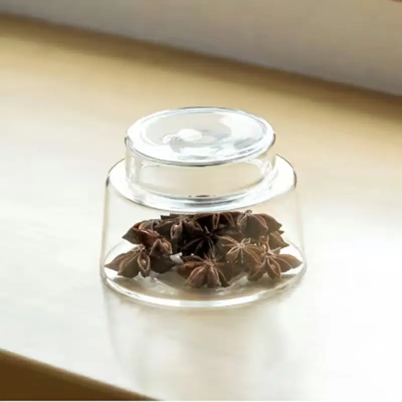 ガラスキャニスターDEGREE C(250ml) ／ ガラス 硝子 キャニスター DEGREE ハンドメイド 耐熱 一生もの 職人 こだわり JIDA デザインミュージアムセレクション 茨城県 五霞町