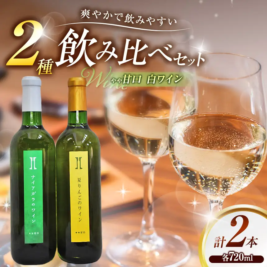  ワイン 伊那ワイン工房 甘口ワイン ２本セット（ナイアガラと夏りんごのワイン）【012-76】