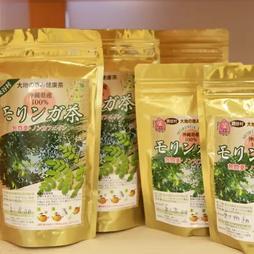 【沖縄ウスリファーム】モリンガ茶ティーパック（大）60g×3袋、（小）30g×2袋のセット