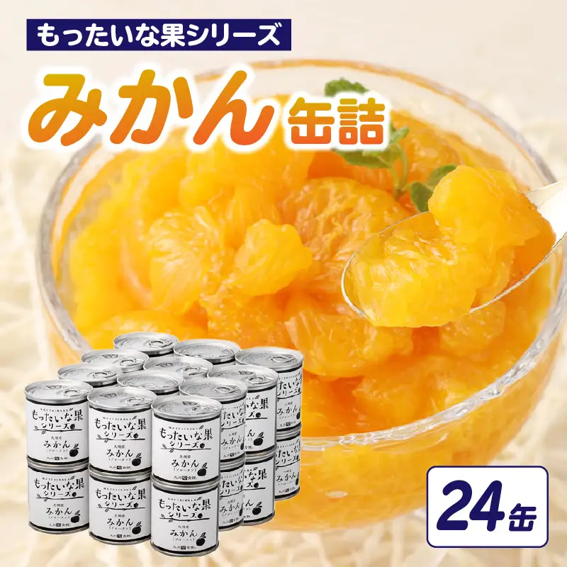 【訳あり】 もったいな果シリーズ みかん 缶詰 5号缶×24缶 セット 国産 007-021
