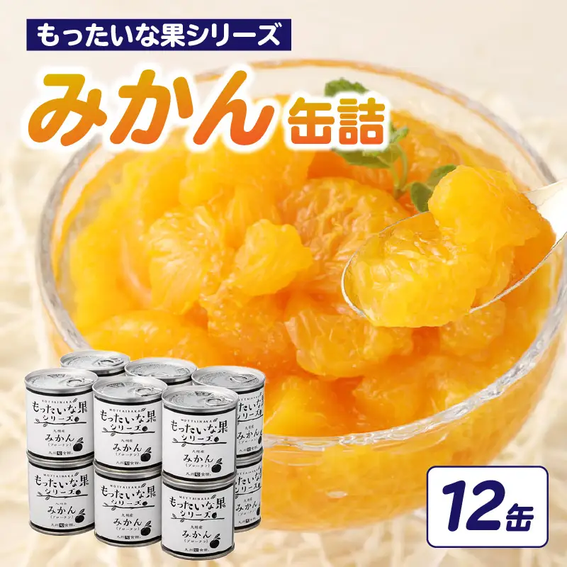 【訳あり】 もったいな果シリーズ みかん 缶詰 5号缶×12缶 セット 国産 007-022