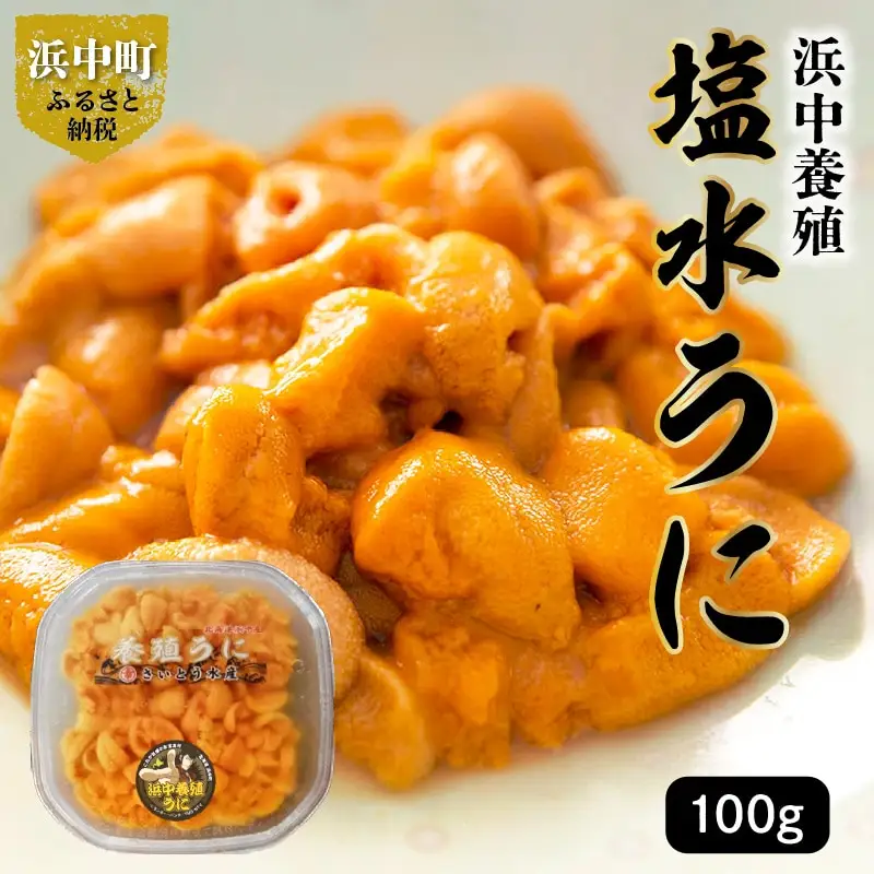 無添加「浜中町養殖塩水うに(計100g)」_H0038-105