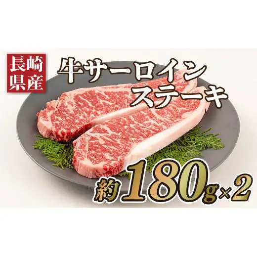 ステーキ【長崎和牛】 サーロインステーキ（2枚） B183