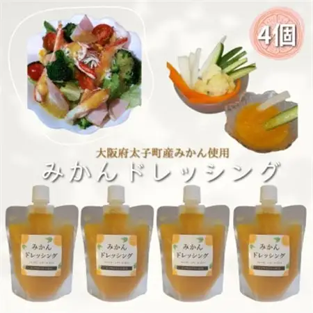 みかんドレッシング　4本セット_調味料 ドレッシング  _【配送不可地域：離島】【1402877】