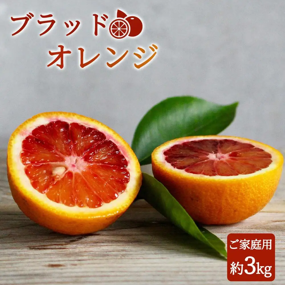 希少な柑橘!紀州有田産ブラッドオレンジ約3kg ［ご家庭用］［2027年3月上旬以降発送］［先行予約］［UT55］